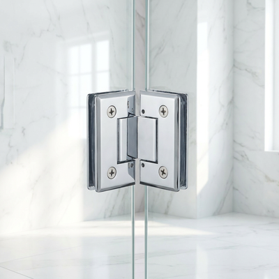 Nhà sản xuất Bản lề cửa kính phòng tắm bằng thép không gỉ 180 độ hiện đại