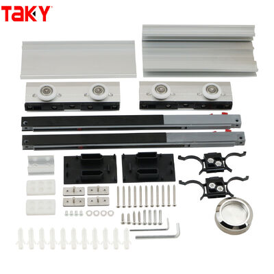 Dễ dàng lắp đặt Hệ thống cửa trượt bằng nhôm Cửa tắm Phần cứng cửa trượt